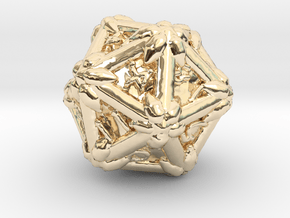 D 20 in 14k Gold Plated Brass
