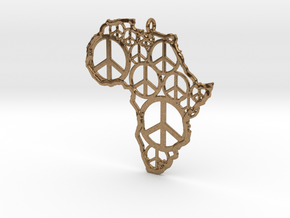 African peace in Natural Brass
