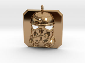 Stormtrooper Amulet in Polished Brass