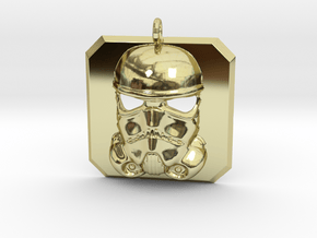 Stormtrooper Amulet in 18k Gold Plated Brass