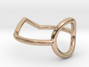 Cercle And Triangle Size SMALL (L - 51 3/4) in 14k Rose Gold Plated Brass
