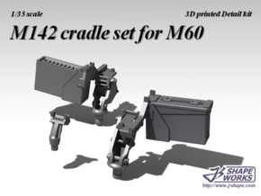 1/35 M142 Cradle set for M60 GPMG in Tan Fine Detail Plastic