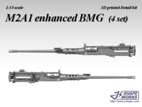 1/35 M2A1 enhanced BMG (4 set) in Tan Fine Detail Plastic