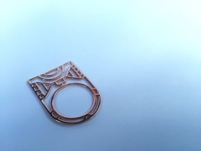 Screaming Warrior One RING - 5 3/8 in 14k Rose Gold Plated Brass