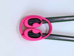 Chopsticks Helper in Pink Processed Versatile Plastic
