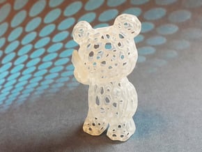 Phoneholic Bear Pendant - Big in Tan Fine Detail Plastic