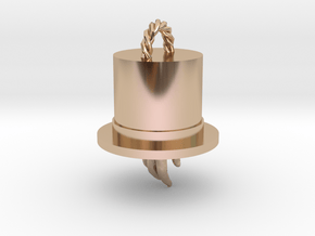 Magician's Hat Pendant in 14k Rose Gold Plated Brass