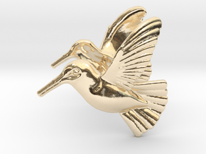 Hummingbird Earrings in 14k Gold Plated Brass