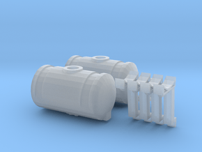 1/64 150 Gallon Kinze Fertilizer Tanks (1 Set) in Tan Fine Detail Plastic