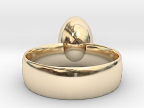 Egg ring! size 8 in 14K Yellow Gold