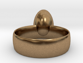 Egg ring! size 8 in Natural Brass