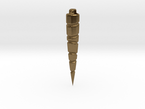 The Spike Pendant in Natural Bronze