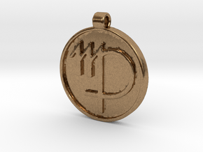 Zodiac KeyChain Medallion-VIRGO in Natural Brass