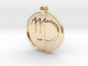 Zodiac KeyChain Medallion-VIRGO in 14K Yellow Gold