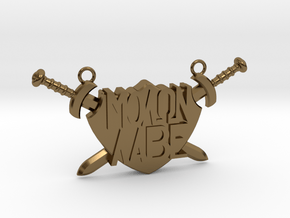 'Molon Labe' Pendant in Polished Bronze
