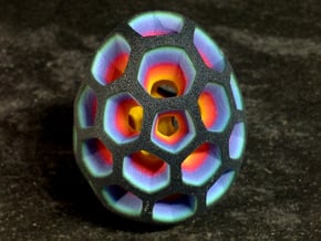 Mosaic Egg #2 in Aluminum
