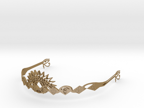 Ajna Crown Masculine in Polished Gold Steel