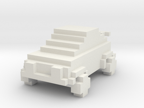 Voxel Car Type 2 in White Natural Versatile Plastic