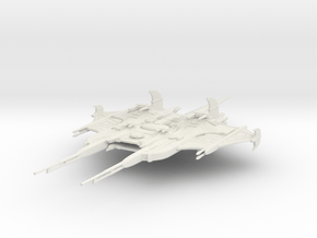 CR Battlecruiser in White Natural Versatile Plastic