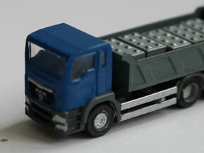 N Scale MAN TGS Dump Truck in Smooth Fine Detail Plastic