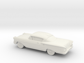 1/87 1958 Chevrolet Impala Coupe in White Natural Versatile Plastic
