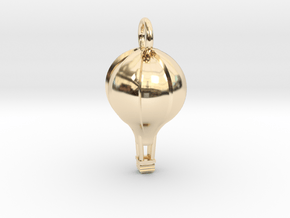 Air Balloon Pendant in 14k Gold Plated Brass