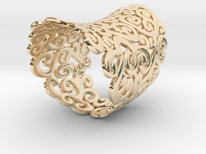 Ornate Ring in 14k Gold Plated Brass: 5 / 49