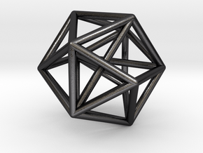 Tessellate Sphere — DATA IN EXILE in Polished and Bronzed Black Steel