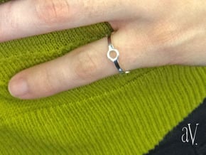 Four Ring Ring in Natural Silver: 5 / 49