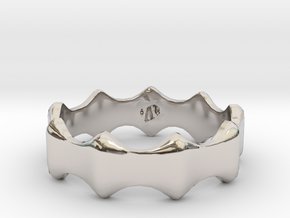 Bump Ring in Rhodium Plated Brass: 6 / 51.5