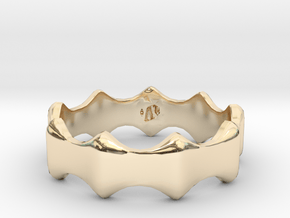 Bump Ring in 14k Gold Plated Brass: 6 / 51.5