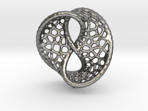 Infinity Pendant (Earrings) in Polished Silver