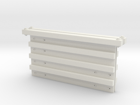 O Scale Rail Gon Ends in White Natural Versatile Plastic