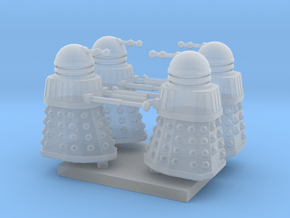 Dalek02 (4) N 160:1 Scale in Tan Fine Detail Plastic