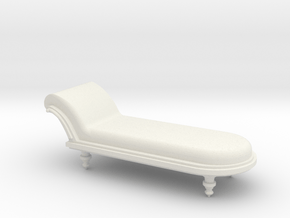 Chaise in White Natural Versatile Plastic