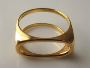 Nested Rings: Outer Ring (Size 10) in 18k Gold Plated Brass