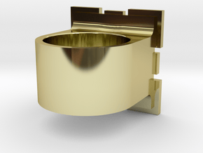 Compainion Cube Ring in 18k Gold Plated Brass