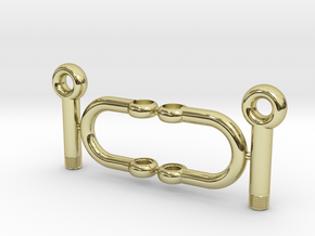 Jewelry-Shackles-M5 in 18k Gold Plated Brass