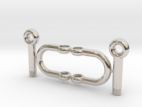 Jewelry-Shackles-M5 in Rhodium Plated Brass