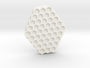 Hexa stamp tool in White Processed Versatile Plastic