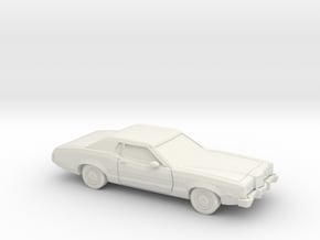 1/87 1972 Mercury Montego MX Coupe in White Natural Versatile Plastic