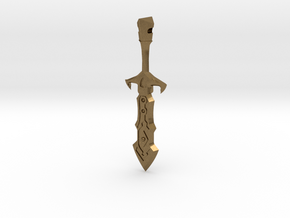 Sword keychain in Natural Bronze