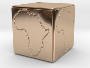 Paperweight Africa in 14k Rose Gold