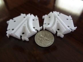 Track Switches (simple) in White Natural Versatile Plastic