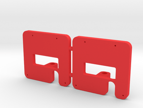 2x Mittelpufferhalter 99 222 V01.5 in Red Processed Versatile Plastic