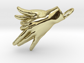 Wolf - Hand Shadows in 18K Gold Plated