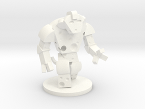 Giant Cheese Golem (60mm) in White Processed Versatile Plastic