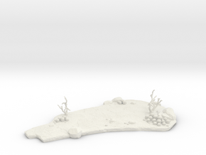 Desert Pedestal for miniatures in White Natural Versatile Plastic