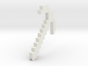 Minecraft pickaxe Pencil Grip in White Natural Versatile Plastic