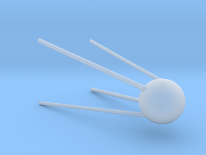 Sputnik in Smooth Fine Detail Plastic
